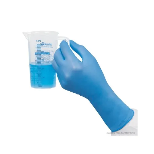 PAUL HARTMANN AG Nitril-Handschuhe Peha-soft nitrile guard U.-Handschuhe PF, Gr. XS/S/M/L (Einmalhandschuhe, 100-St., Hohe Elastizität und Reißfestigkeit) Latexfrei und silikonfrei – geeignet für Allergiker