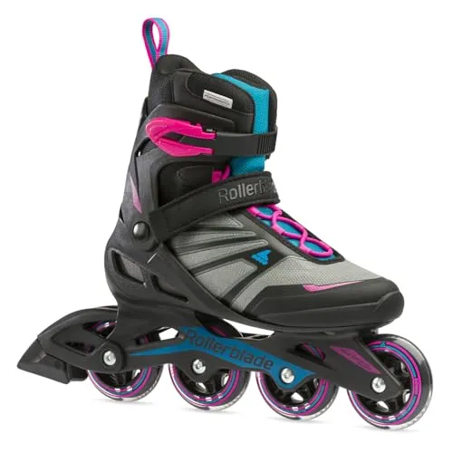 Rollerblade Damen Zetrablade Inlineskate, Black/Pink, 245