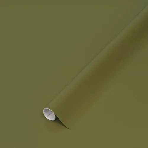 d-c-fix Möbel-Klebefolie Olive green, 45 cm x 2 m - abwaschbare und selbstklebende Deko-Folie für Küche, Schrank, Tisch & Fensterbank - modern & nachhaltig