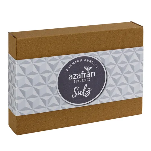 Azafran Gewürze Set Salz , Geschenkset mit 4 Salzarten