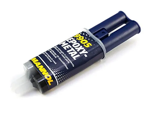 MANNOL Epoxy Metal Kleber 30 g - Hochfester Epoxy-Kleber für Metallverbindungen, temperaturbeständig bis 150 °C und ideal für Reparaturen im Haushalt oder Werkstatt.