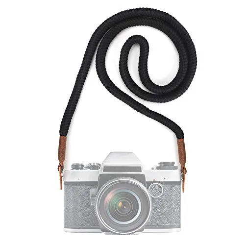 CHUER Kameragurt, Universal Schultergurt für Systemkameras, Baumwoll Kameragurt im Retro Look Hals Trageriemen für Spiegellose Kameras von Canon/Nikon/Sony/Fujifilm/Olympus/Leica etc
