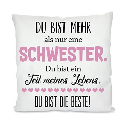 Herzbotschaft Kissen mit Motiv - Du bist mehr als nur...