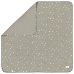 Lässig Babydecke in Khaki - (L)80 x (B)80 cm - Babydecken aus strapazierfähiger Baumwolle, hautfreundlich und pflegeleicht. GOTS-zertifiziert für nachhaltigen Genuss und Sicherheit für Ihr Baby.