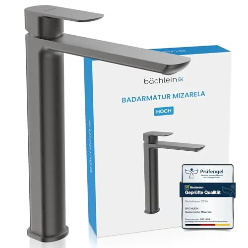 Bächlein Badarmatur Mizarela hoch in schwarz von Bächlein