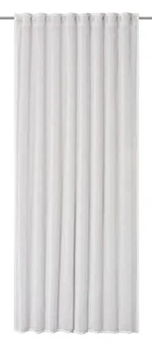 Produktbild Elbersdrucke Gardine mit verdeckten Schlaufen Air 00 weiß halbtransparent 255x140cm 201791 Vorhang für das Wohnzimmer Schlafzimmer Küche Flur Kinderzimmer
