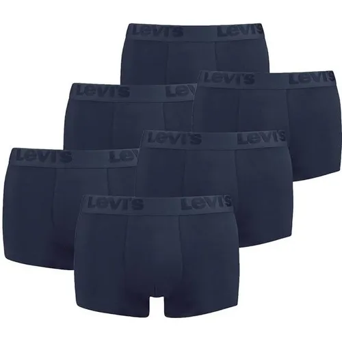 LEVIS Levi's Herren Trunks - Premium Trunk im 6er Pack - Hochwertige Herren Trunks aus Baumwoll-Stretch für optimalen Komfort und Bewegungsfreiheit. Ideal für den täglichen Einsatz mit figurbetonter Slim Fit Passform.