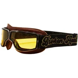 Broken Head Retro Crossbrille - Sportbrille im Retro-Look mit kratzfester Antibeschlagscheibe für klare Sicht und perfekten Halt durch silikonbehaftetes Band – ideal für jeden Sportler!