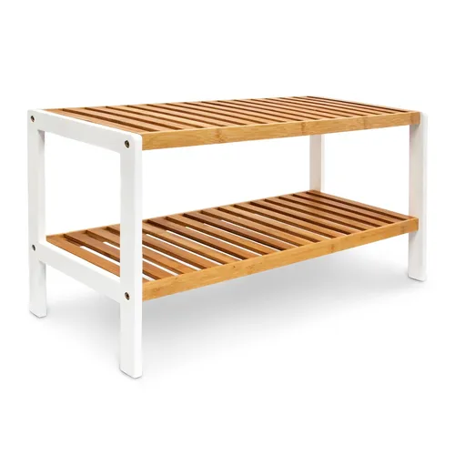 Schuhregal Schuhablagebank in braun von Relaxdays