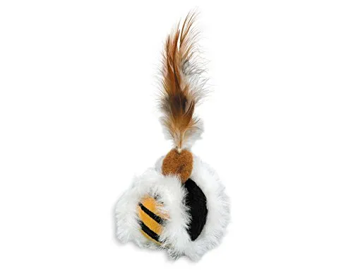 Nobby Plüsch Ball mit Federn, mit Catnip, 5 cm, 1 Stück