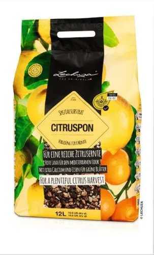 Lechuza Citruspon Pflanzsubstrat für mediterrane Pflanzen 12 L torffrei   Erden