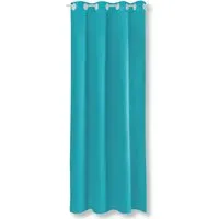Bestgoodies Dekoschal Ellen Ösen Blickdicht 140 cm x 175 cm Türkis 2er Pack