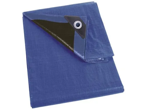 Abdeckplane - blau/schwarz - super stark - 5x5 m - Möbelschutzhüllen: Robuste Abdeckplane schützt Ihre Möbel vor Witterungseinflüssen und sorgt für Langlebigkeit.