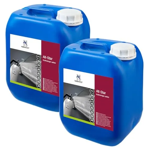 Normfest All-Star – Kraftreiniger Außen Konzentrat, entfernt Öl, Fett, Insektenrückstände, Nikotin & Straßenschmutz, schonend zu Lack, Gummi & Beschriftungen, AOX-frei & biologisch abbaubar 2x 5 Liter