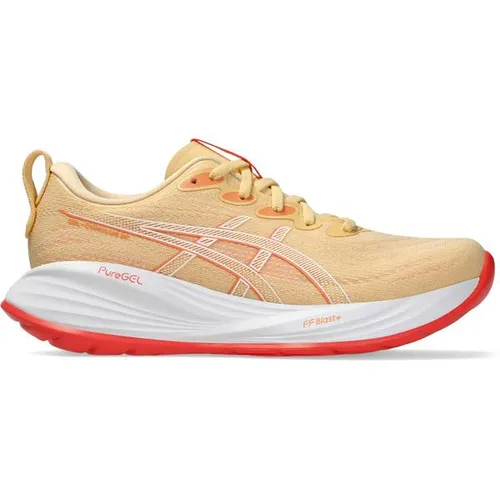 ASICS GEL-CUMULUS 27 Damen Laufschuhe in Light Orange-Mojave, Größe 40 - Neutrale Laufschuhe mit reaktionsfreudiger FF Blast Plus-Mittelsohle für ein weiches Laufgefühl; ideal für lange Läufe und Training.