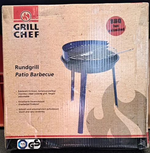 Grill Rundgrill Holzkohle BBQ