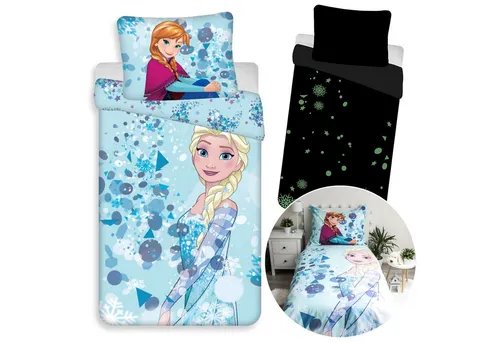 Sarcia.eu Kinderbettwäsche Die Eiskönigin Frozen in blau von Frozen