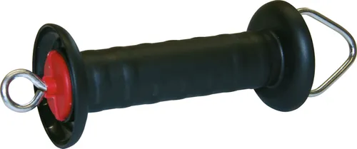 AKO Torgriff schwarz, Ösenhaken verzinkt, UV-Kunststoff, Federbegrenzung