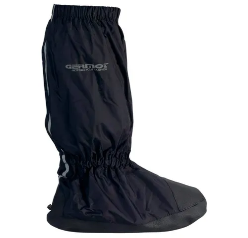 Motorrad Regenstiefel Überziehstiefel schwarz Chio S - XXL - Leichte und wasserdichte Überziehstiefel für Motorradfahrer. Ideal für alle Jahreszeiten, mit praktischem Gummizug und robustem Polyester-Material. Perfekt für unbeschwerte Fahrten bei jedem Wetter!