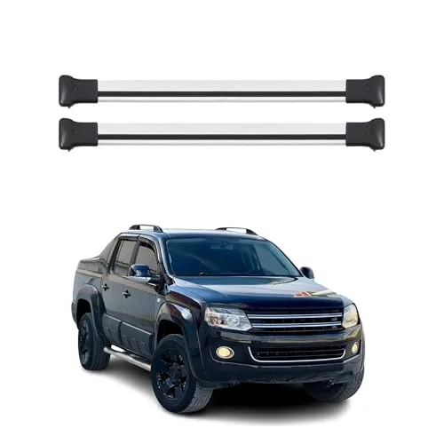 OMAC Dachträger Gepäckträger für VW Amarok 2010-2021 - Hochwertiger Aluminium-Dachträger, leicht und abnehmbar. Ideal für Fahrrad- und Skiträger, bietet Wasserdichtigkeit und Windbeständigkeit für jedes Abenteuer.