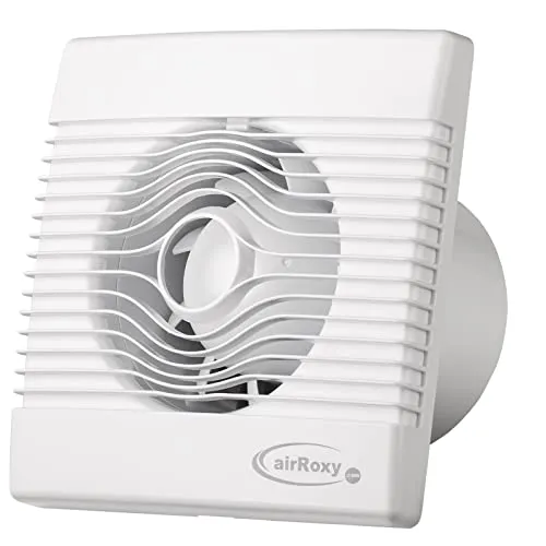 Airroxy Badlüfter Lüfter Ventilator Badventilator Kleinraum Küche Abluft weiß Ø 150 mm
