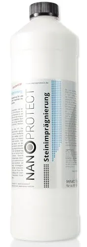 Nanoprotect Steinimprägnierung Konzentrat | Profi Qualität | 1 kg für ca. 80-120 m² - Fassadenschutz mit unsichtbarer Imprägnierung für mineralische Untergründe. Schützt effektiv vor Grünbelag, Frostschäden und erleichtert die Reinigung. Ideal für Terrassen, Balkone und mehr – Made in Germany.