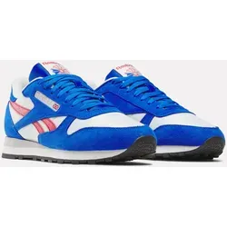 Reebok Classic Leather Sneaker blau 45,5 EU - Sneaker in Größe 45,5, aus hochwertigem Leder mit Gummiaußensohle für optimalen Komfort und Stil im Alltag.