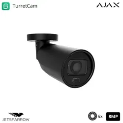 Ajax BulletCam HLVF (8 Mp) IP, PoE, Schwarz