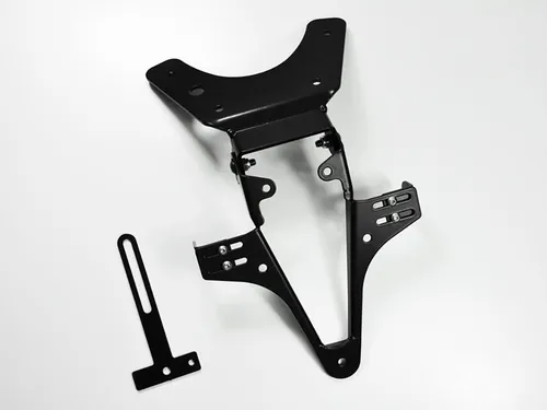 ZIEGER Kennzeichenhalter Basic für Suzuki GSX-R 1000 BJ 2009-16 - Robuster Kennzeichenhalter für Suzuki GSX-R 1000 BJ 2009-16, schwarz pulverbeschichtet, mit verstellbarem Neigungswinkel und ohne TÜV-Eintragungspflicht – ideal für sportliche Optik und einfache Montage.