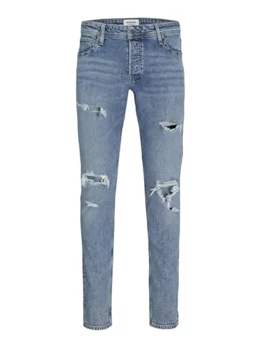 JACK & JONES JJIGLENN JJORIGINAL CB 052 SN – Slim Fit Jeans - Moderne Slim Fit Jeans im Fünf-Taschen-Stil mit Gürtelschlaufen. Ideal für einen trendbewussten Look und optimalen Tragekomfort.