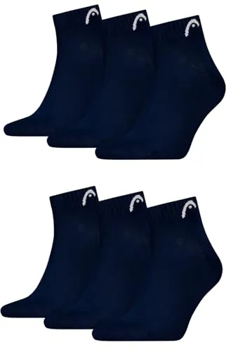HEAD Herren All Sport Quarter Sportsocken 6erPack (43-46, Navy)