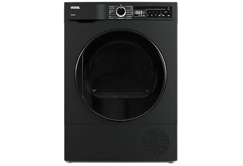 Vestel Wärmepumpentrockner 8kg Frontlader Schwarz