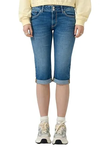 QS Capri-Jeans Catie Slim Fit Mid Rise