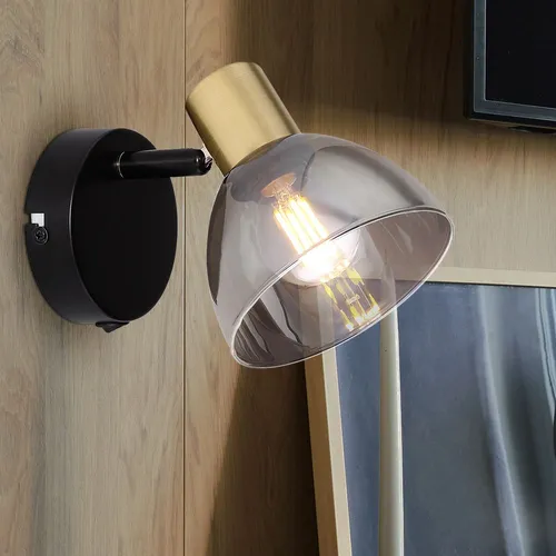 Wandstrahler Spotlampe LED in Bronze und Schwarz - Moderne Spotleuchte mit beweglichem Kopf für individuelle Lichtakzente. Ideal für jeden Raum und mit warmweißem Licht für eine gemütliche Atmosphäre.