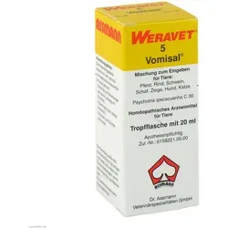 Vomisal 5 Tropfen vet. 20 ml von Biokanol Pharma