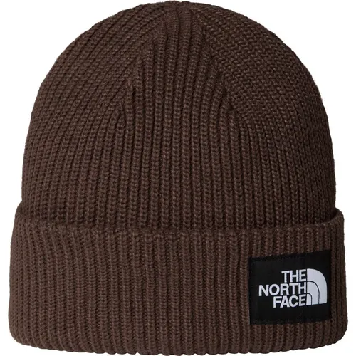 The North Face Salty Lined Beanie - Smokey Brown - Warme Wintermützen für Männer, umweltfreundlich aus 100% recyceltem Polyester, mit schnelltrocknendem FlashDry-Futter für optimalen Komfort beim Skifahren und Snowboarden.
