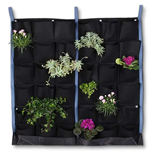 Produktbild your GEAR Grow Bag Wall Pflanzenwand mit 7 oder 36 Taschen Vlies Pflanzbeutel Filz Pflanzwand vertikaler Garten Wandbepflanzung Pflanzsack Pflanztasche