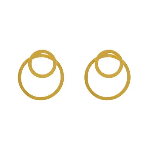 Heideman Ohrringe Damen Ewiger Kreis - 2 in 1 Doppelohrringe - Ohrringe für Damen, aus hypoallergenem Edelstahl gefertigt, ideal für empfindliche Haut und perfekt für jeden Anlass.