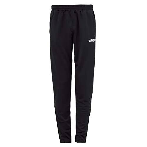 uhlsport Herren Hose Essential Performance, schwarz, S - Trainingshose mit 2 Reißverschlusstaschen, Kordel im Bund und Beinöffnung mit Reißverschluss für optimalen Tragekomfort und Funktionalität.