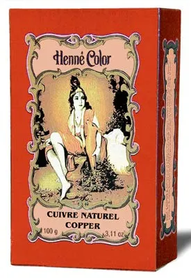 Henna Kupfer (Cuivré Naturell) Haarfärbe-Pulver, Inhalt 100g