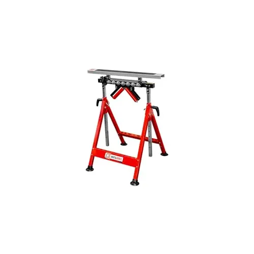 Holzmann Maschinen MFS4IN1 Gerüstbock höhenverstellbar 200 kg - Werkstattausrüstung-Zubehör: Höhenverstellbarer Multifunktionsständer mit einer maximalen Tragfähigkeit von 200 kg, ideal für vielseitige Einsatzmöglichkeiten in der Werkstatt.