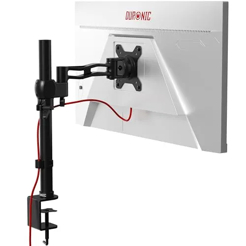 Duronic DM351X2 Monitorhalterung für 27 Zoll - Höhenverstellbare Monitorhalterung für Bildschirme bis 10kg, mit VESA 75/100, ermöglicht ergonomische Anpassung zur Vermeidung von Nacken- und Rückenschmerzen.