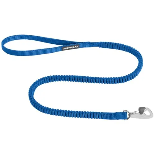 Ruffwear Trail Runner Leash Hundeleine Blue Pool - Tierleinen: Leichte, minimalistische Hundeleine aus Wavelength Stretch-Gurtband für eine bequeme Verbindung und ideal für aktive Hunde beim Laufen.