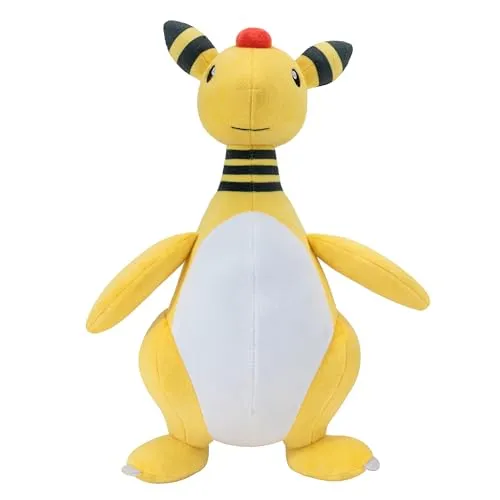 Pokémon PKW3569-30 cm Plüsch - Ampharos, offizielles Plüsch - Stofftiere & Teddybären: Kuscheliger 30 cm Ampharos aus superweichem Material, perfekt zum Knuddeln und Sammeln für Pokémon-Fans.
