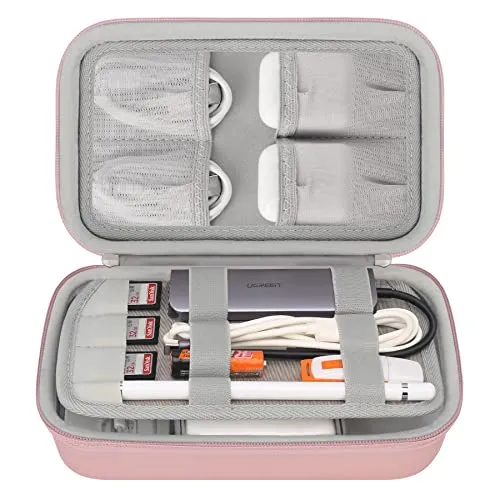 Elonbo Elektronikzubehör Organizer - Festplattentaschen mit großer Kapazität und flexiblem Design für perfekte Organisation von Kabeln und Zubehör. Ideal für Reisen und täglichen Gebrauch, schützt Ihre Elektronik dank hochwertigem, wasserfestem Material.