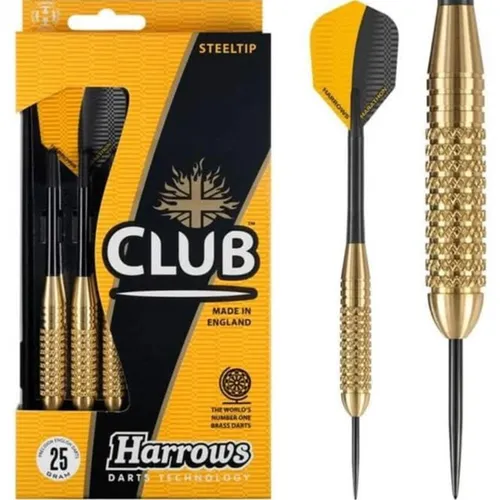 Harrows Darts Club Solid Precision Brass 25g (Steel Dart) Dartpfeil NEU