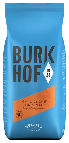 Produktbild Kaffee GENUSSRÖSTUNG Café Crème Original von Burkhof, 1000g Bohnen