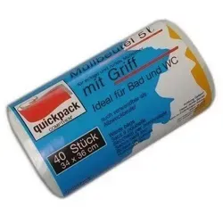 quickpack Müllbeutel 5,0 l weiß, 40 St.