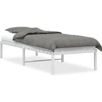 vidaXL Bettgestell Metall Weiß 80x200 cm – Robust und Elegant