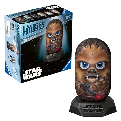Ravensburger Hylkies Chewbacca - 3D Sammelfigur zum Selbstzusammenbauen, hochwertiges Erlebnis für Star Wars Fans
